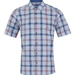 DG's Drifter Mens - Regular Short Sleeve Casual Shirt - Blue - Wildvine Clothing, Spalding, Lincolnshire