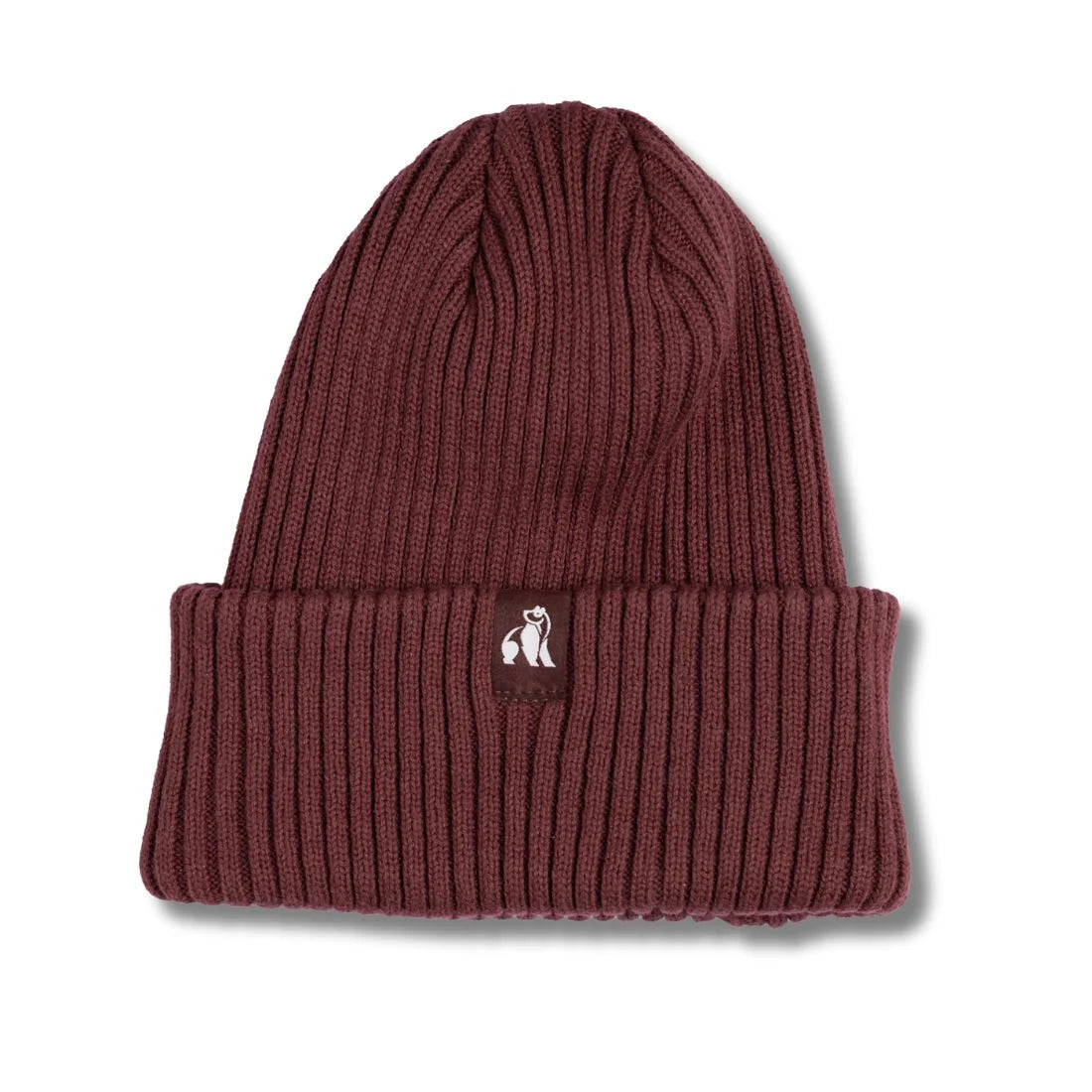 Swole Panda - Mens Organic Cotton Beanie - Burgundy - Wildvine Clothing, Spalding, Lincolnshire