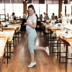 Pinnns - Ladies - Bengaline Crop Trousers With Pockets - Duck Egg - 226C - Wildvine Clothing, Spalding, Lincolnshire