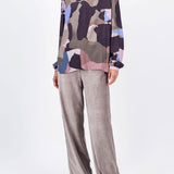 Fynch-Hatton - Ladies Trousers - Wide leg Corduroy - Taupe 835 - Wildvine Clothing, Spalding, Lincolnshire