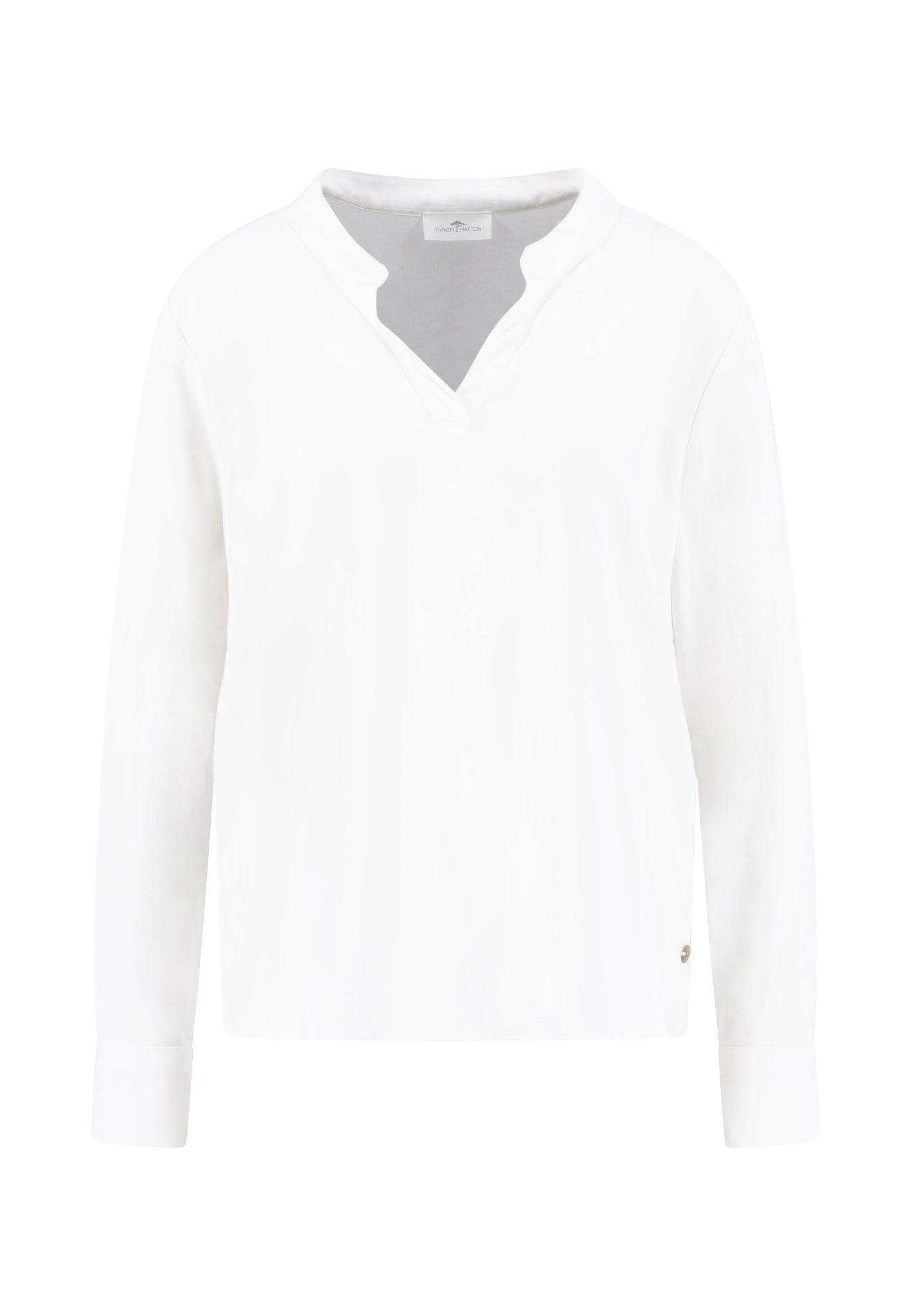 Fynch-Hatton - Ladies Blouse A Solid - White 111 - Wildvine Clothing, Spalding, Lincolnshire
