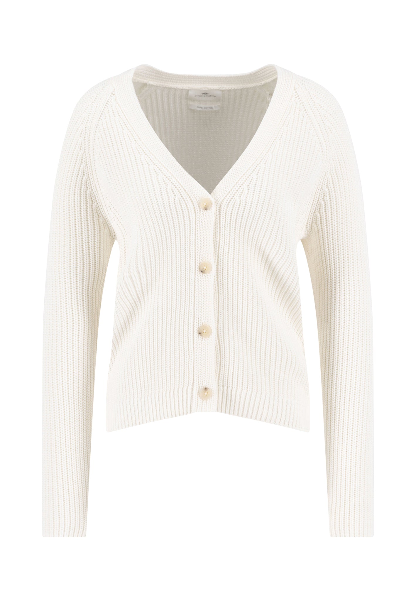 Fynch-Hatton - Ladies Cardigan Cotton - Milk 122 - Wildvine Clothing, Spalding, Lincolnshire