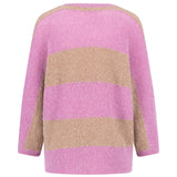 Fynch-Hatton - Ladies Knitwear - Stripe - Mauve Rose 455 - Wildvine Clothing, Spalding, Lincolnshire