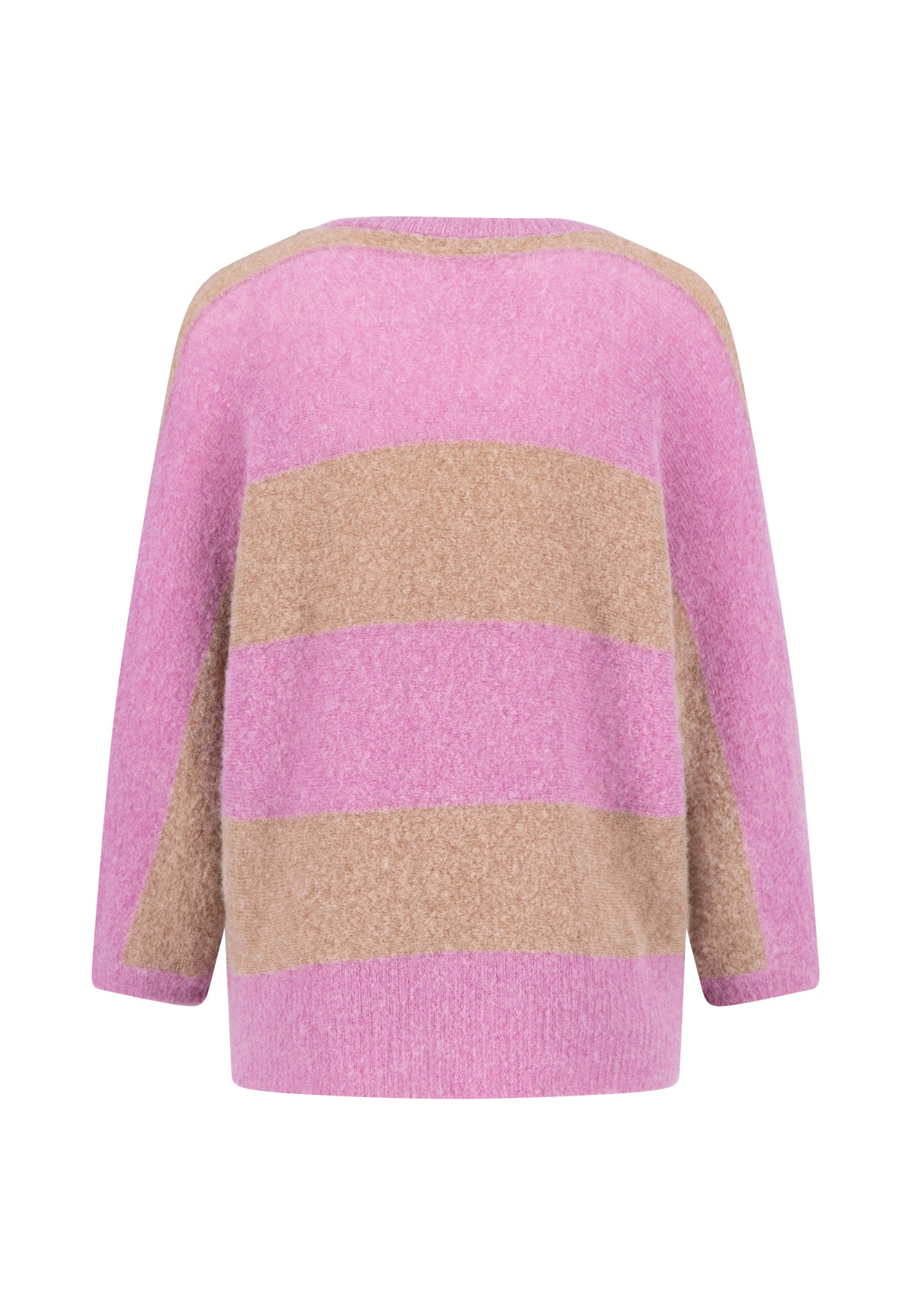 Fynch-Hatton - Ladies Knitwear - Stripe - Mauve Rose 455 - Wildvine Clothing, Spalding, Lincolnshire