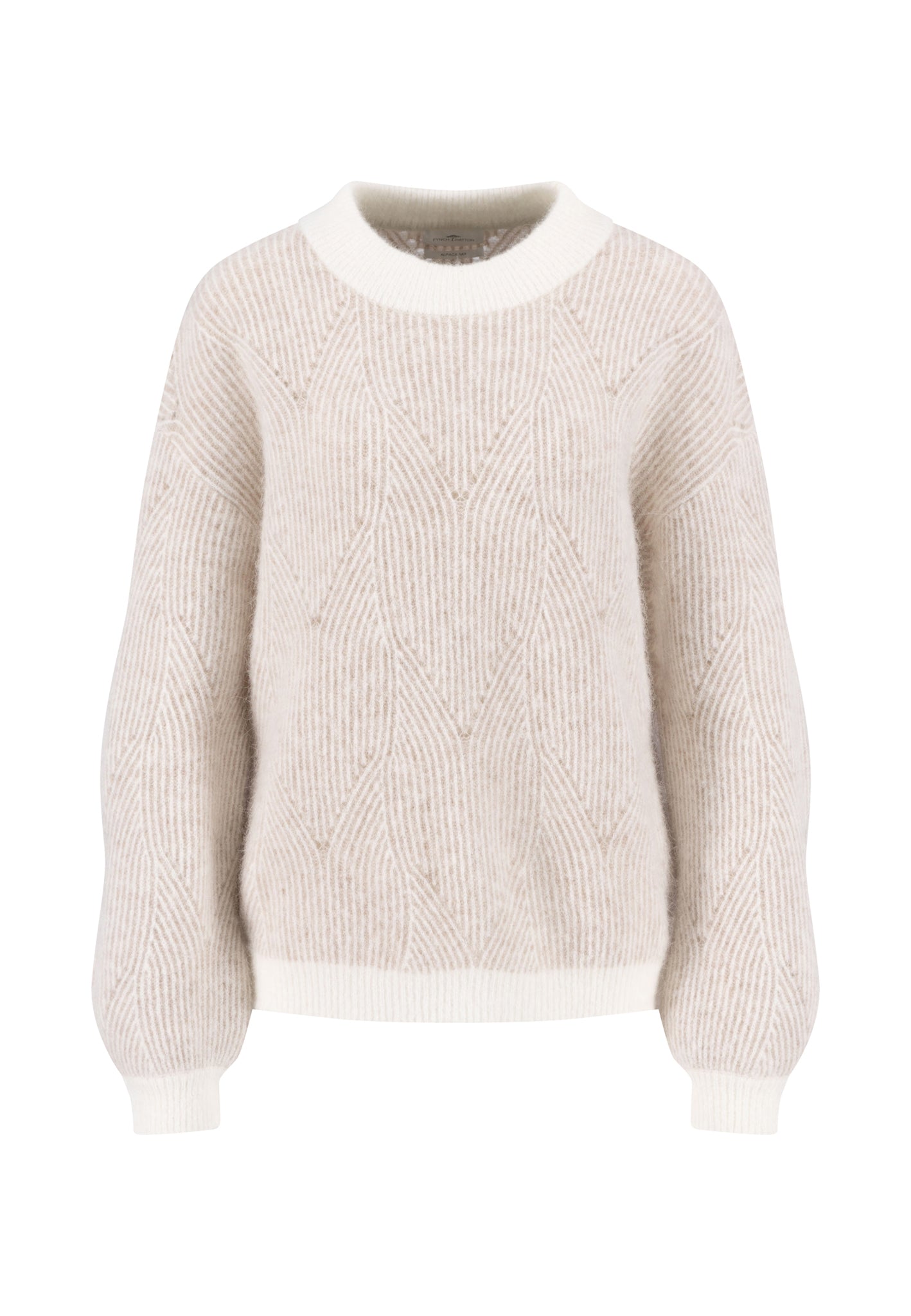 Fynch-Hatton - Ladies Pullover - Tulips - Capucchino 842 - Wildvine Clothing, Spalding, Lincolnshire