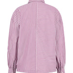 Fynch-Hatton - Ladies Blouse - Asym Stripe - Berry Rose 492 - Wildvine Clothing, Spalding, Lincolnshire