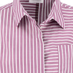 Fynch-Hatton - Ladies Blouse - Asym Stripe - Berry Rose 492 - Wildvine Clothing, Spalding, Lincolnshire