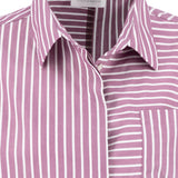 Fynch-Hatton - Ladies Blouse - Asym Stripe - Berry Rose 492 - Wildvine Clothing, Spalding, Lincolnshire