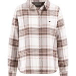 Fynch-Hatton - Ladies Blouse - CL Flannel Check - Chocolate 892 - Wildvine Clothing, Spalding, Lincolnshire