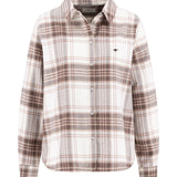 Fynch-Hatton - Ladies Blouse - CL Flannel Check - Chocolate 892 - Wildvine Clothing, Spalding, Lincolnshire