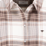 Fynch-Hatton - Ladies Blouse - CL Flannel Check - Chocolate 892 - Wildvine Clothing, Spalding, Lincolnshire