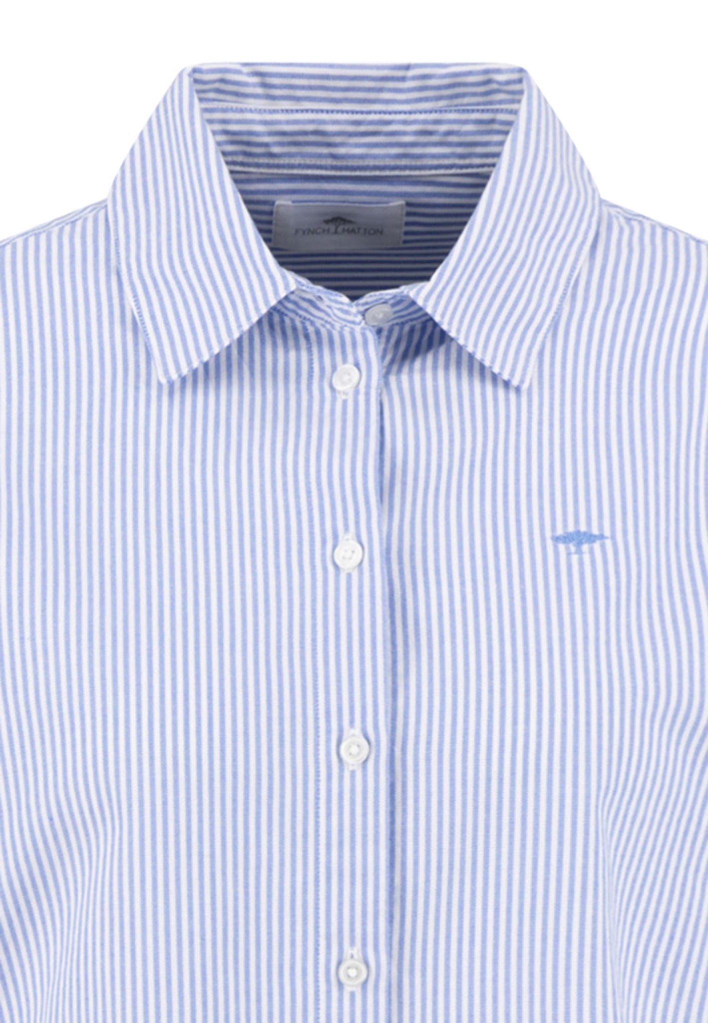 Fynch-Hatton - Ladies Blouse - CL Oxford Stripe - Azur Blue 642 - Wildvine Clothing, Spalding, Lincolnshire