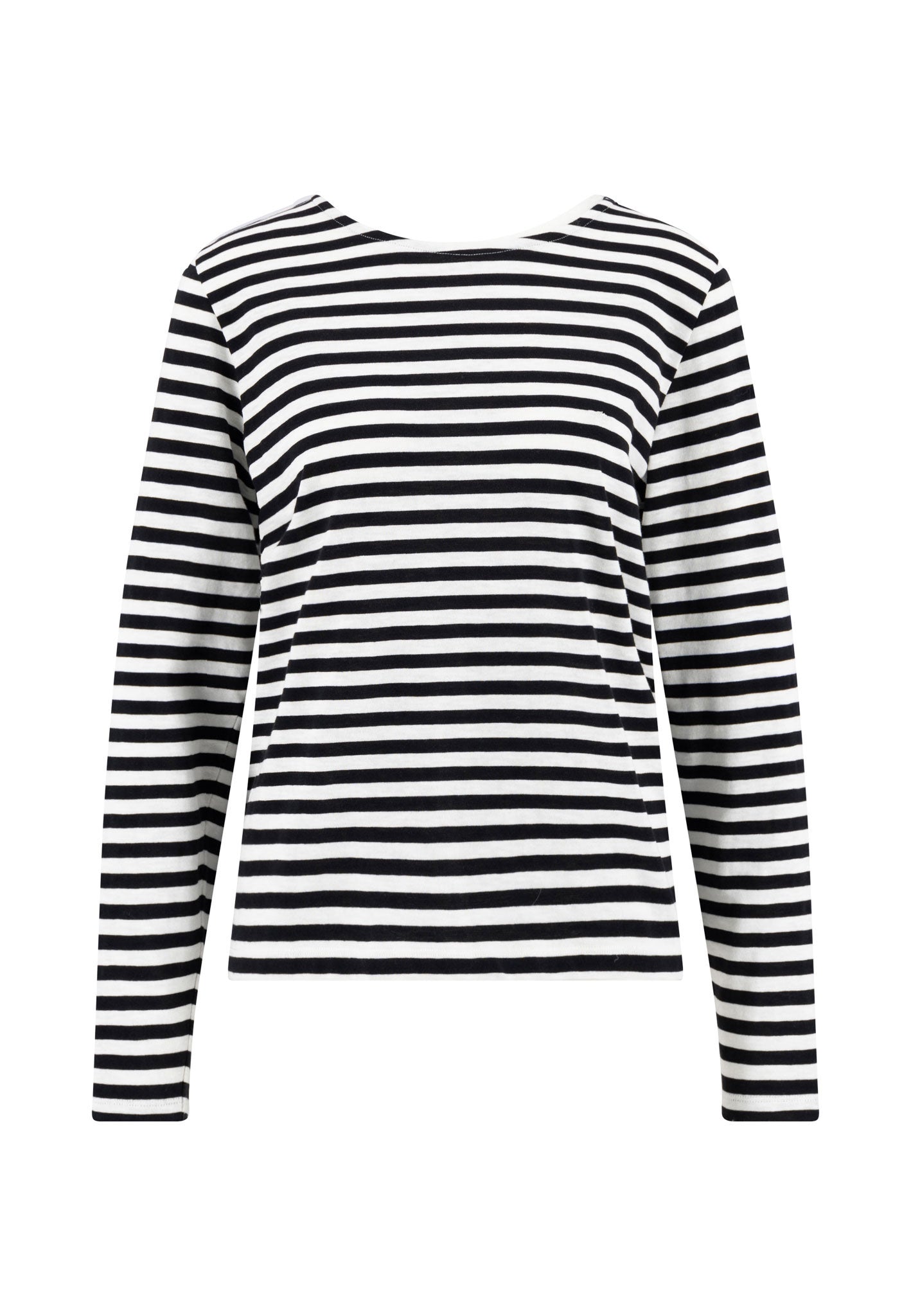 Fynch-Hatton - Ladies Jersey - Long Sleeve Stripe - Milk 122 - Wildvine Clothing, Spalding, Lincolnshire