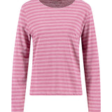 Fynch-Hatton - Ladies Jersey - Long Sleeve Stripe - Berry Rose 492 - Wildvine Clothing, Spalding, Lincolnshire