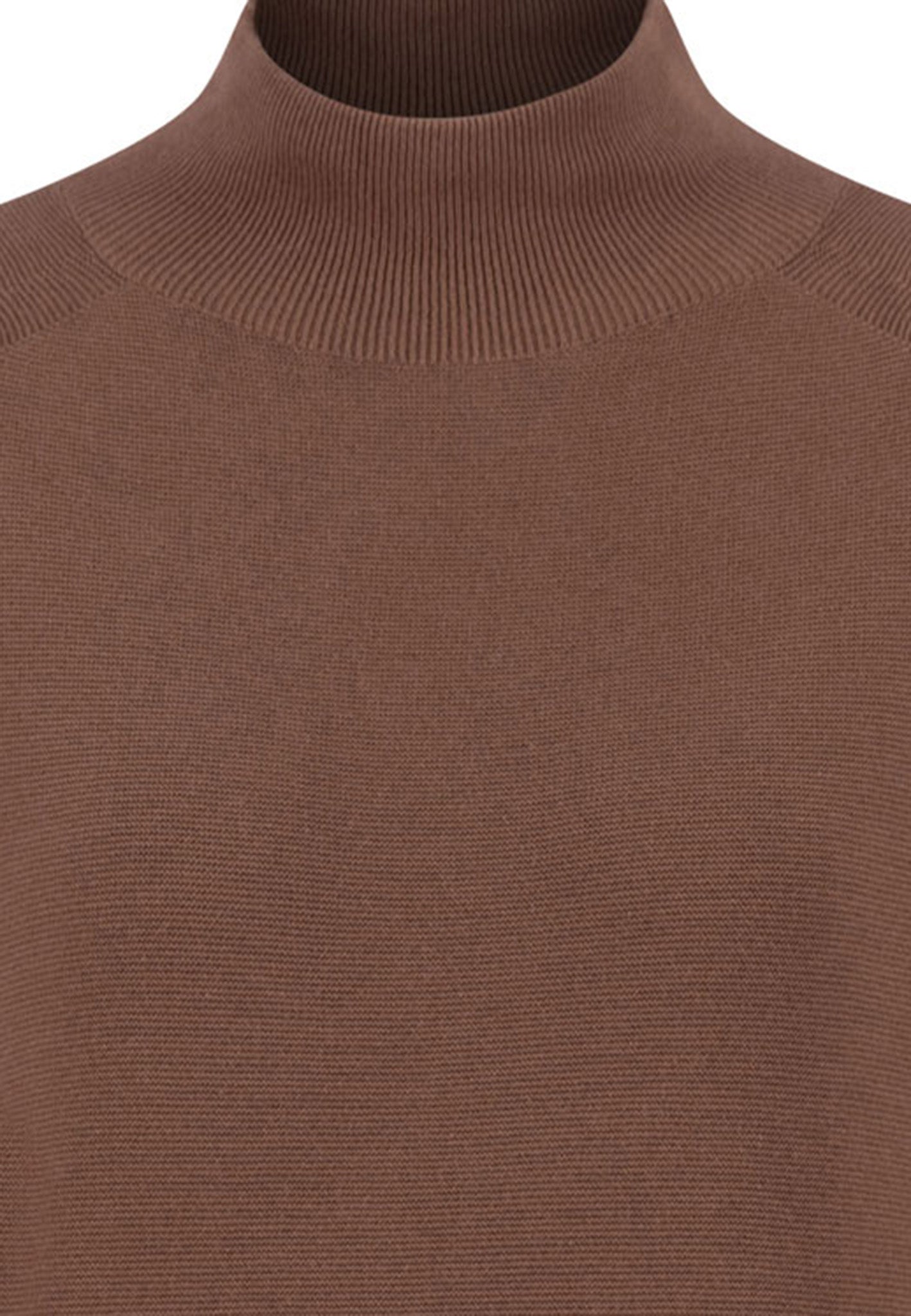 Fynch-Hatton - Ladies Pullover - Turtle Neck Fine Cotton - Cinnamon 862 - Wildvine Clothing, Spalding, Lincolnshire