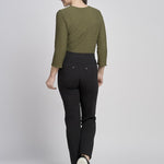Pinnns - Ladies Ponte Jean Style Pull Up Trouser - Black 280T - Wildvine Clothing, Spalding, Lincolnshire