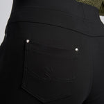 Pinnns - Ladies Ponte Jean Style Pull Up Trouser - Black 280T - Wildvine Clothing, Spalding, Lincolnshire