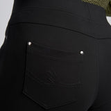 Pinnns - Ladies Ponte Jean Style Pull Up Trouser - Black 280T - Wildvine Clothing, Spalding, Lincolnshire