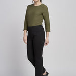 Pinnns - Ladies Ponte Jean Style Pull Up Trouser - Black 280T - Wildvine Clothing, Spalding, Lincolnshire