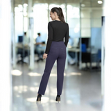 Pinnns - Ladies Ponte Jean Style Pull Up Trouser - Navy 280T - Wildvine Clothing, Spalding, Lincolnshire