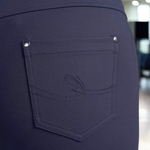 Pinnns - Ladies Ponte Jean Style Pull Up Trouser - Navy 280T - Wildvine Clothing, Spalding, Lincolnshire