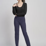 Pinnns - Ladies Ponte Jean Style Pull Up Trouser - Navy 280T - Wildvine Clothing, Spalding, Lincolnshire