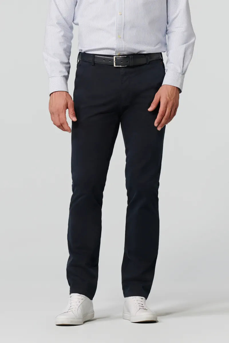 MEYER Roma Mens Trousers – 9-316 Luxury Cotton Chinos - Regular Fit – Navy - Wildvine Clothing, Spalding, Lincolnshire