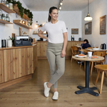 Pinnns - Ladies - Slim Leg Bengaline Ankle Grazer With Back Split - Sage Geo 302CT - Wildvine Clothing, Spalding, Lincolnshire