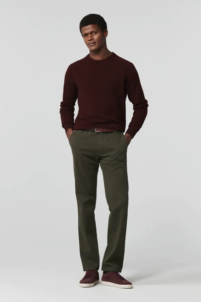 MEYER Oslo Mens Trousers – 9-316 Luxury Cotton Chinos - Modern Fit – Laurel - Wildvine Clothing, Spalding, Lincolnshire