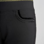 Pinns - Ladies Ponte Jean Style Trouser with Crystal and Velvet Pocket Detail - Black 405T - Wildvine Clothing, Spalding, Lincolnshire