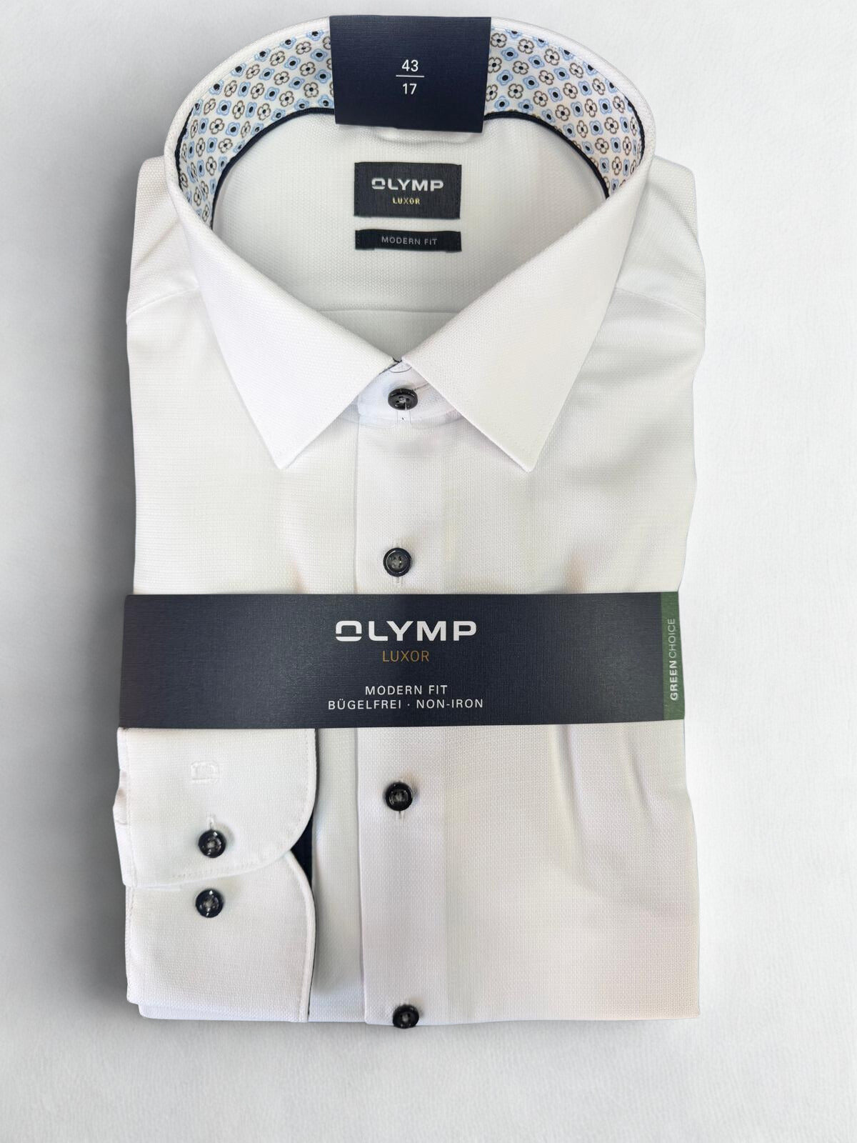 OLYMP - Mens Shirt - Luxor Modern Fit 26 - White - Wildvine Clothing, Spalding, Lincolnshire