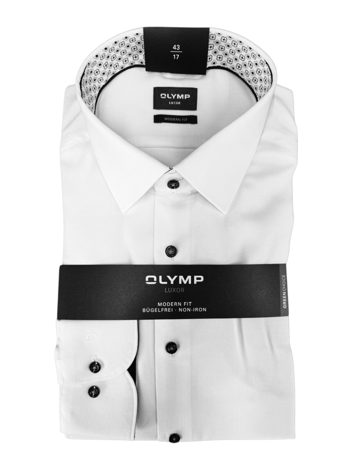 OLYMP - Mens Shirt - Luxor Modern Fit 26 - White - Wildvine Clothing, Spalding, Lincolnshire
