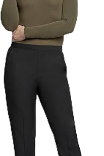 Pinnns - Ladies - Essential 27" Back Elasticated Waist Stretch Trouser - Iris - Black - Wildvine Clothing, Spalding, Lincolnshire