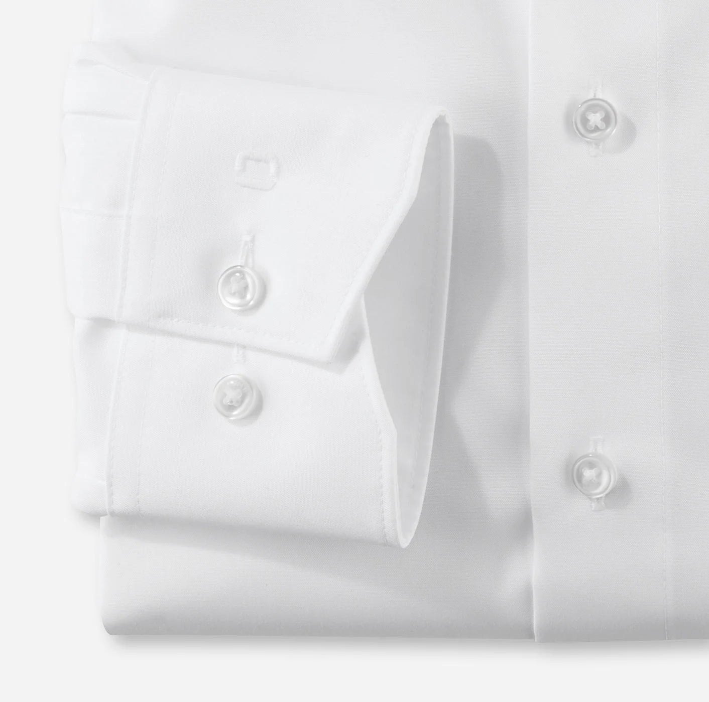 OLYMP - Mens Shirt - Luxor Modern Fit Shirt Plain White - Wildvine Clothing, Spalding, Lincolnshire
