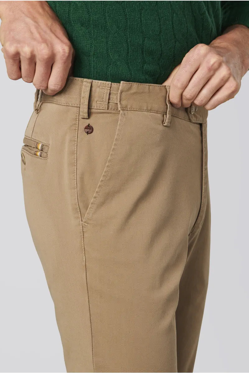 MEYER Oslo Mens Trousers – 9-316 Luxury Cotton Chinos - Modern Fit – Camel - Wildvine Clothing, Spalding, Lincolnshire