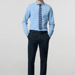 MEYER New York Mens Trousers – 2-5617 Fine Texture Luxury Chinos - Modern Fit – Navy - Wildvine Clothing, Spalding, Lincolnshire