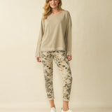 D.E.C.K By Decollage - Ladies Satin Trim Back Button Top - Mulberry - Wildvine Clothing, Spalding, Lincolnshire