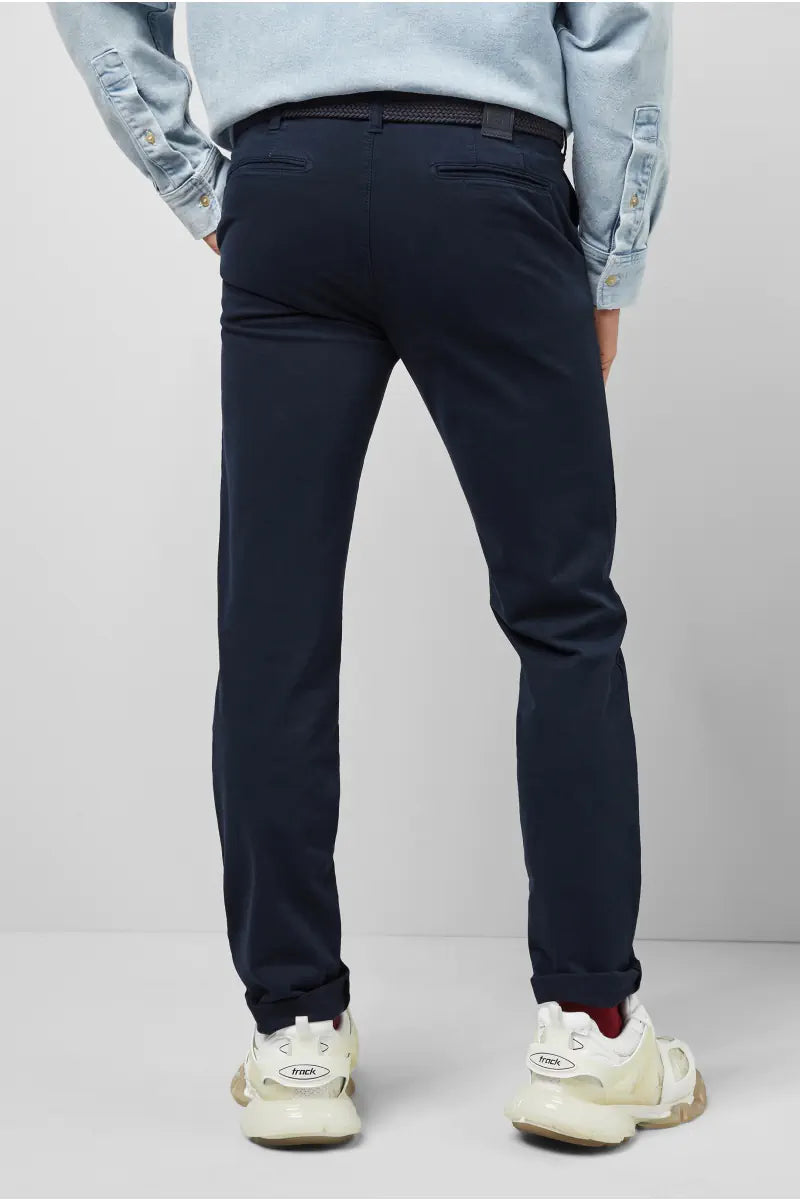 MEYER M5 Mens Jeans - 9-6001 Soft Stretch Cotton Chinos - Modern Fit - Navy - Wildvine Clothing, Spalding, Lincolnshire