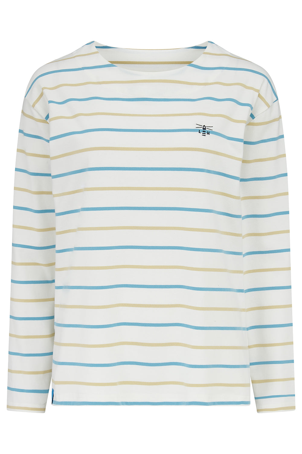 Lighthouse - Ladies Causeway II Top - Blue & Clay Stripe - Wildvine Clothing, Spalding, Lincolnshire