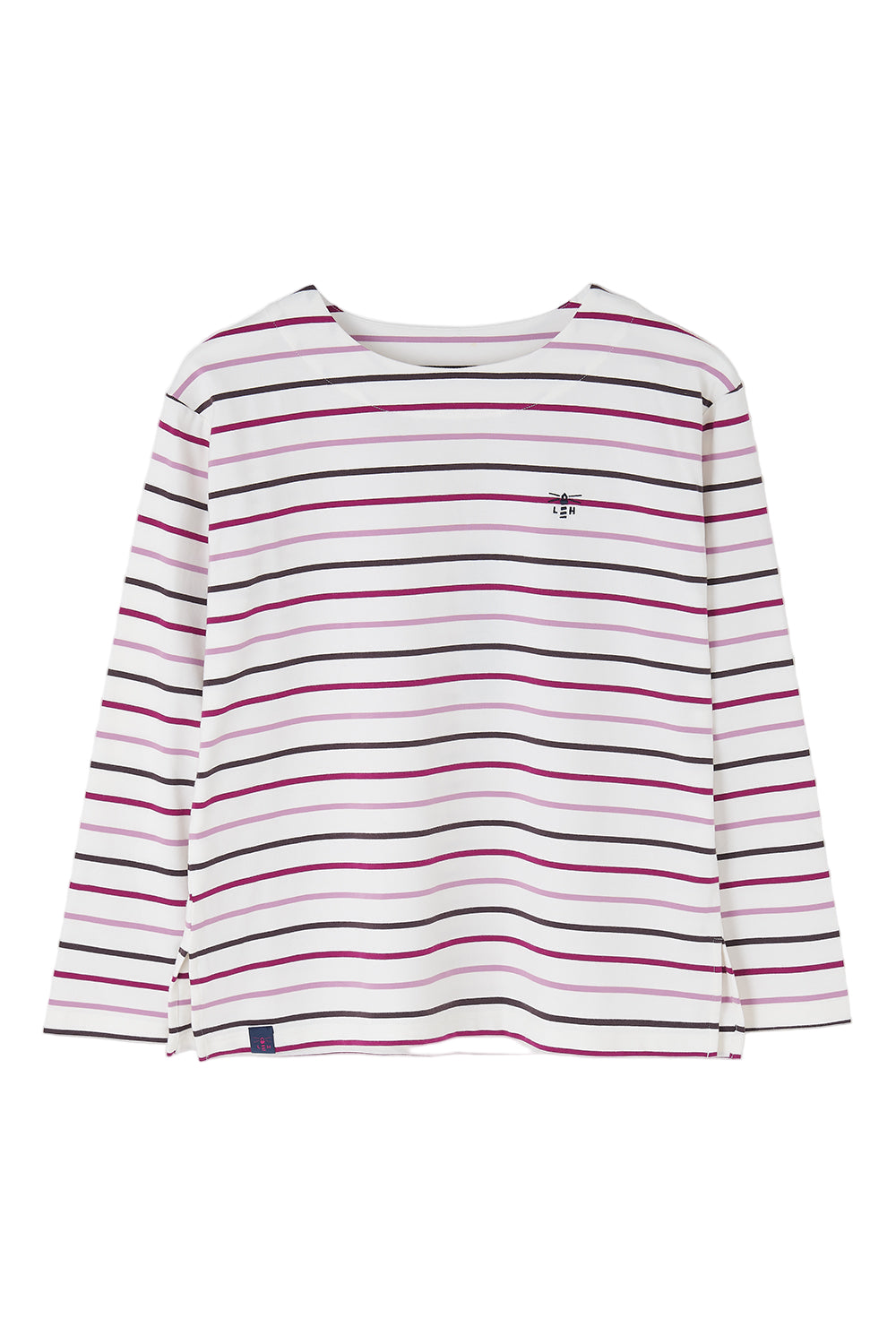 Lighthouse - Ladies Causeway II Top - Cranberry/Pink Stripe - Wildvine Clothing, Spalding, Lincolnshire