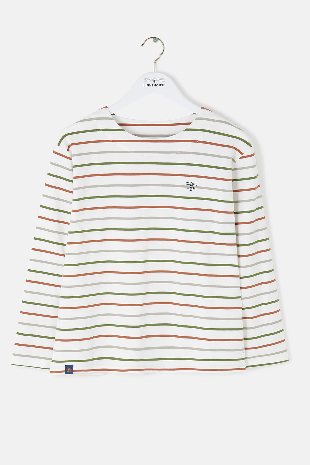 Lighthouse - Ladies Causeway II Top - Sea Kelp/Rust Stripe - Wildvine Clothing, Spalding, Lincolnshire
