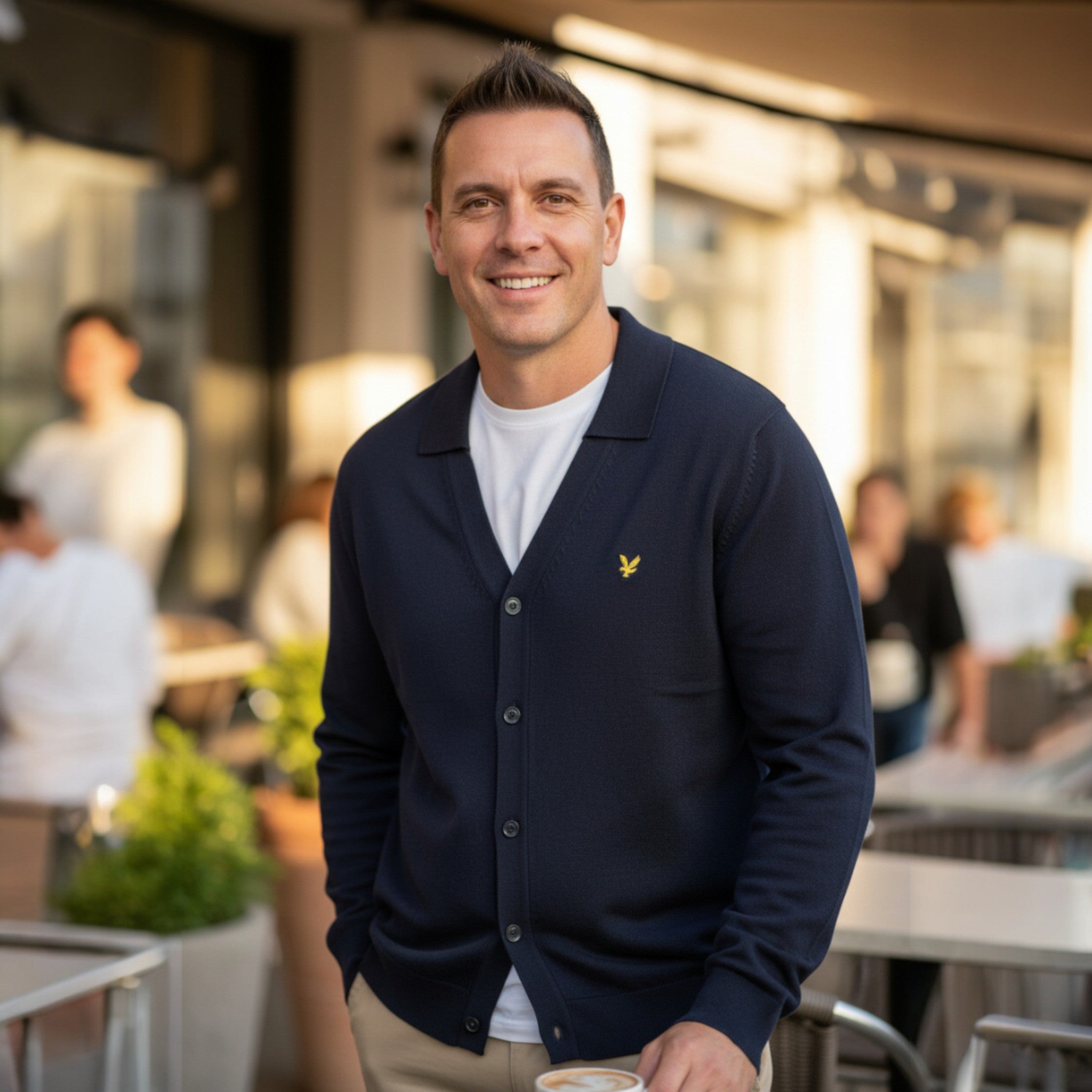 Lyle & Scott - Mens Cotton Knitted Shirt - Dark Navy - KN2415V Z271 - Wildvine Clothing, Spalding, Lincolnshire