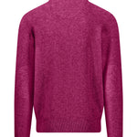 Fynch-Hatton - Mens - Ribbed Knitted Sweater - Troyer-Zip - Grape - 1608234 416 - Wildvine Clothing, Spalding, Lincolnshire