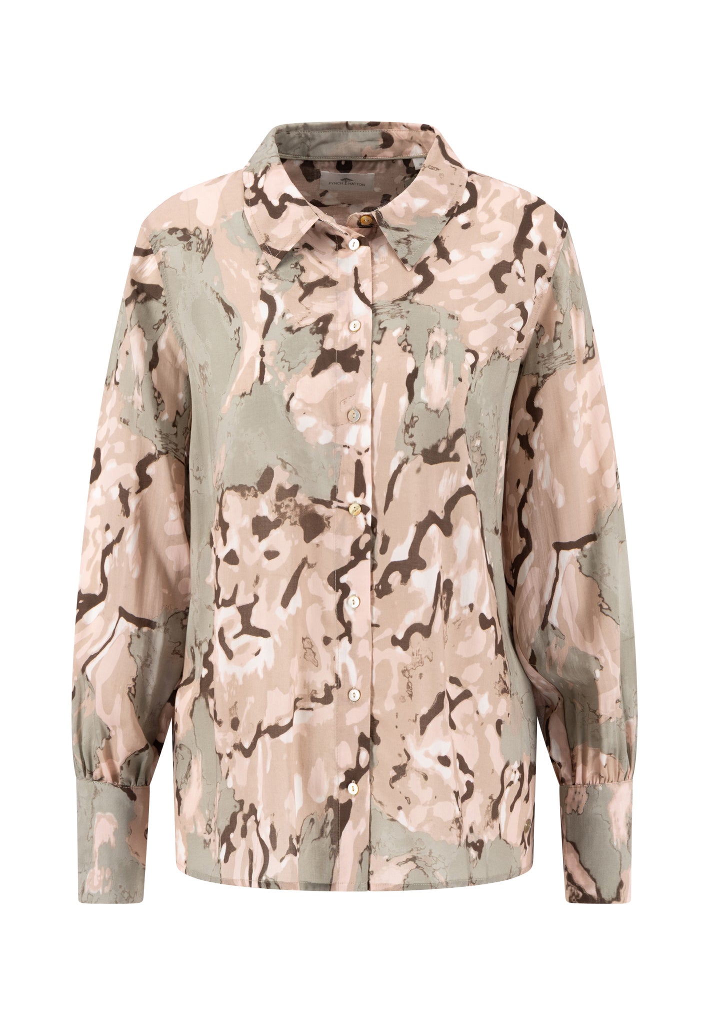 Fynch-Hatton - Ladies Blouse - Lion - Dusty Green - 26091972 732 - Wildvine Clothing, Spalding, Lincolnshire