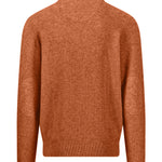 Fynch-Hatton - Mens - Ribbed Knitted Sweater - Troyer-Zip - Sienna - 1608234 818 - Wildvine Clothing, Spalding, Lincolnshire