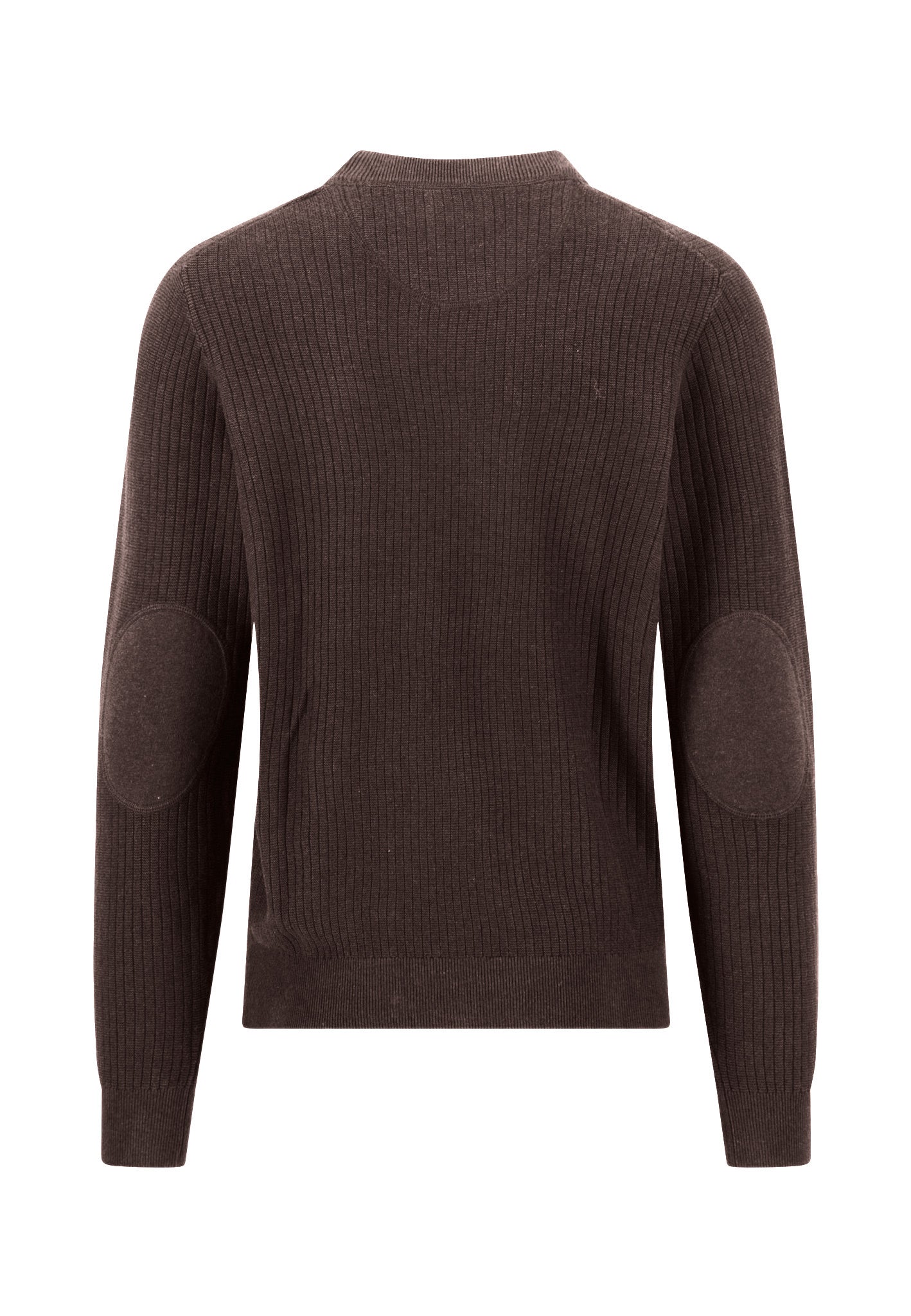 Fynch-Hatton - Mens - Ribbed Knitted Sweater - O-Neck - Soil - 1608233 866 - Wildvine Clothing, Spalding, Lincolnshire