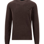 Fynch-Hatton - Mens - Ribbed Knitted Sweater - O-Neck - Soil - 1608233 866 - Wildvine Clothing, Spalding, Lincolnshire