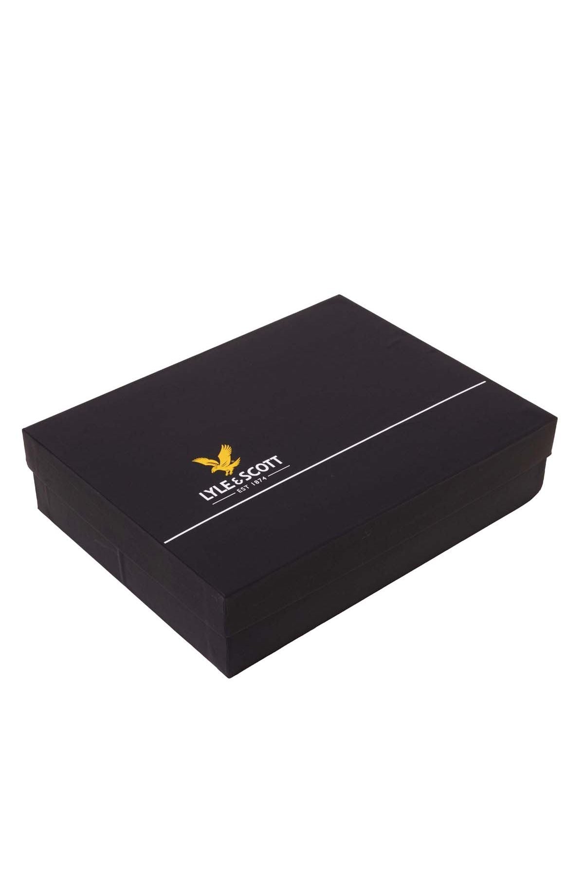 Lyle & Scott - Mens Brushed Scarf and Beanie Hat Set - Jet Black - Z865 - Wildvine Clothing, Spalding, Lincolnshire