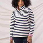 Lighthouse - Ladies Haven II Jersey - Navy Sage Rose Stripe - Wildvine Clothing, Spalding, Lincolnshire