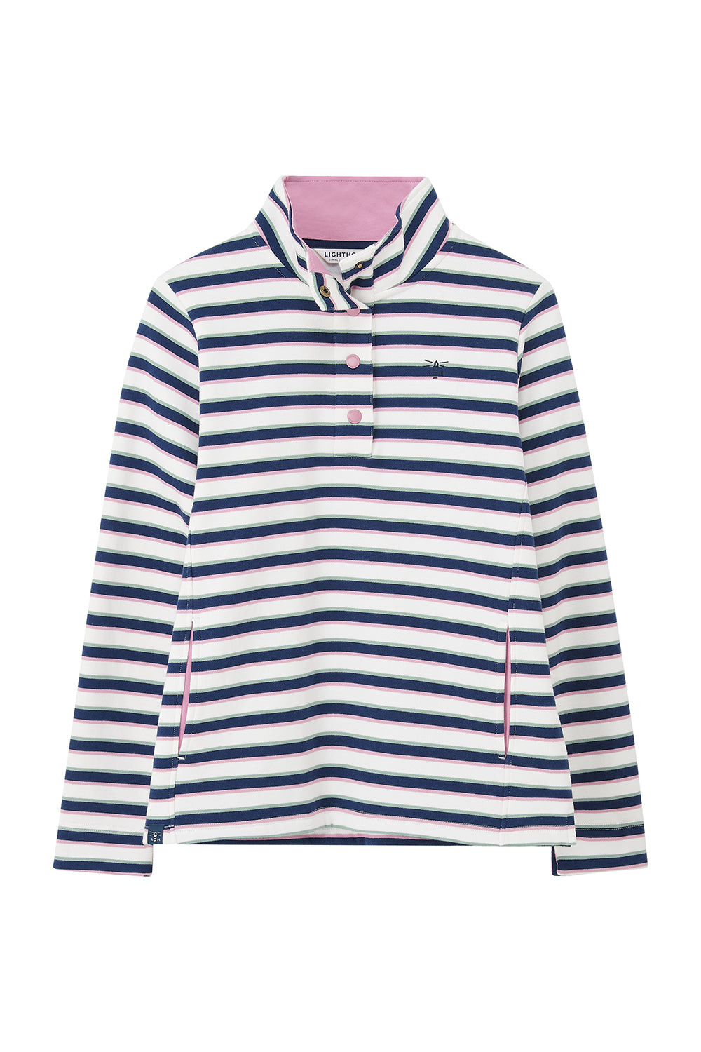 Lighthouse - Ladies Haven II Jersey - Navy Sage Rose Stripe - Wildvine Clothing, Spalding, Lincolnshire